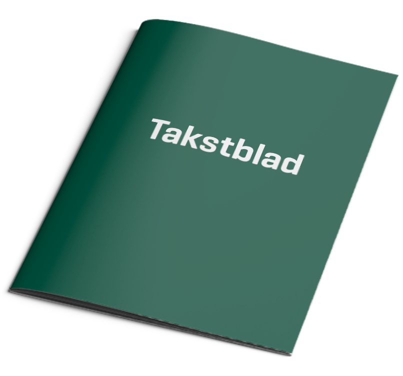Verdo Vand Takstblad 010124