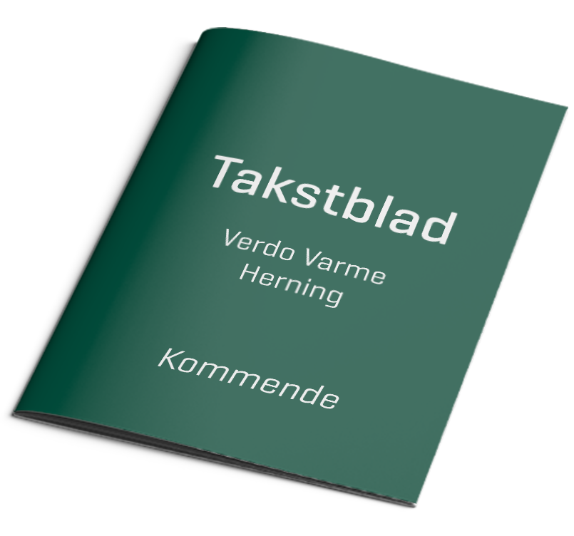 Kommende takstblad og tilslutningspriser Herning - gælder fra 1. februar 2027
