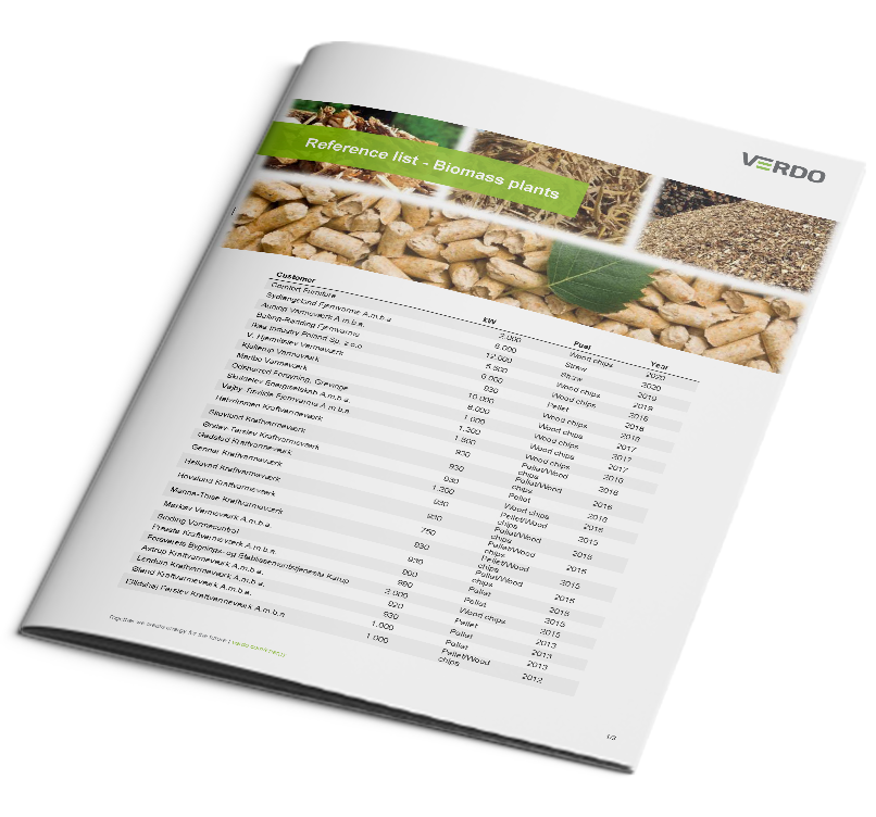 Biomass Plants Reference List Verdo 20 50