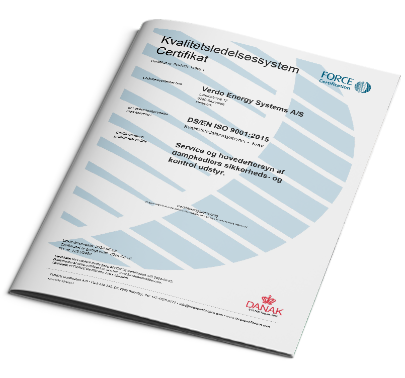 ISO 9001:2015 Certifikat - 2023 | Dansk