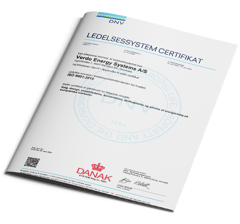 ISO 9001: Quality System Certificate - 2023 | Dansk